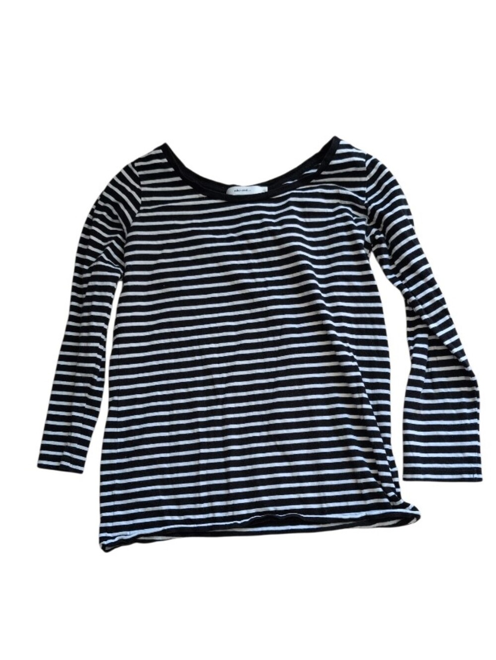 Niko and… Black White Stripe Long Sleeve Tee Size 3 Relaxed Casual Japan Style